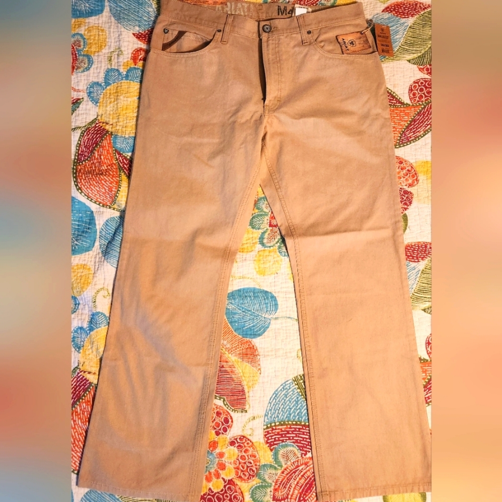 Ariat M4 Low Rise Boot Cut Jeans in men's size 35x32